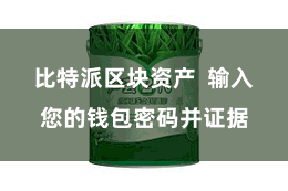 比特派区块资产 输入您的钱包密码并证据