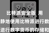 比特派安全版  用户不错冷静地使用比特派进行数字货币的存储和交游