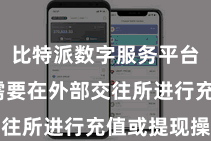 比特派数字服务平台  而不需要在外部交往所进行充值或提现操作